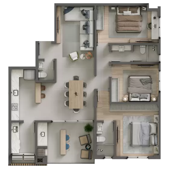 planta Apartamento Tipo 2